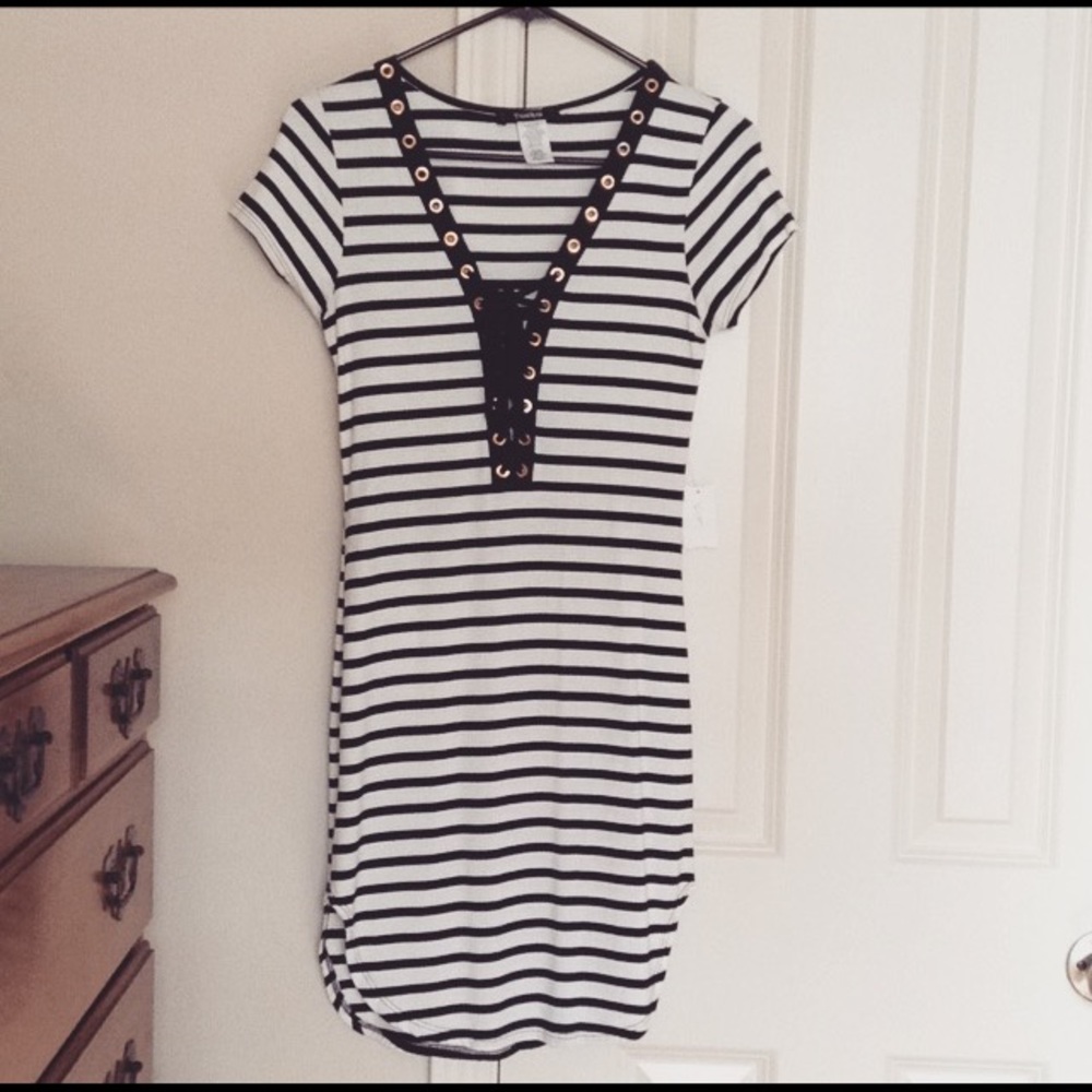 Stripe Fitted Dress